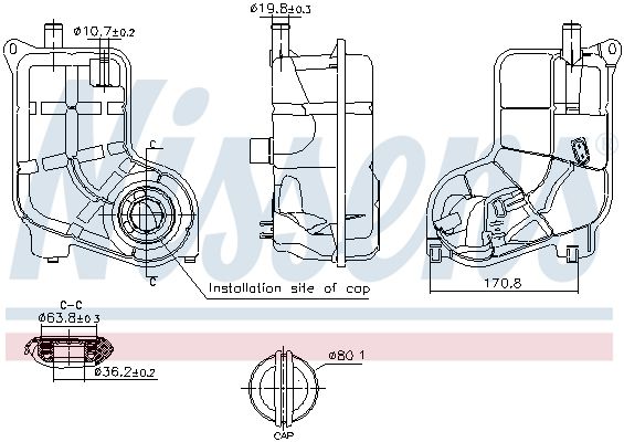 Nissens 996287 Бачок компенсаційний First Fit