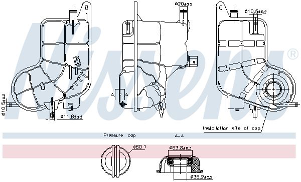 Nissens 996292 Бачок компенсаційний First Fit