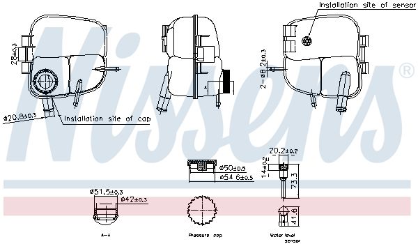 Nissens 996303 Бачок компенсаційний First Fit