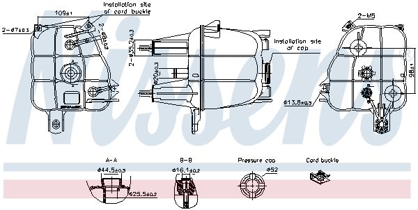 Nissens 996307 Бачок компенсаційний