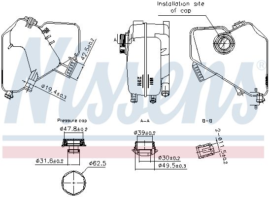 Nissens 996322 Бачок компенсаційний First Fit
