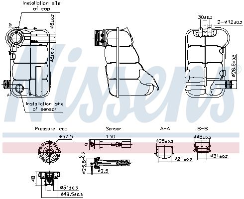 Nissens 996344 Бачок компенсаційний First Fit