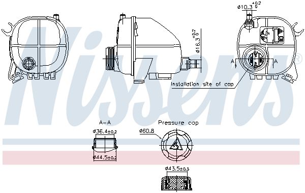 Nissens 996357 Бачок компенсаційний First Fit
