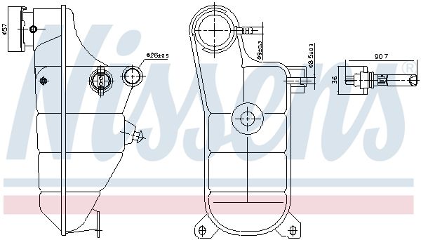 Nissens 996364 Бачок компенсаційний