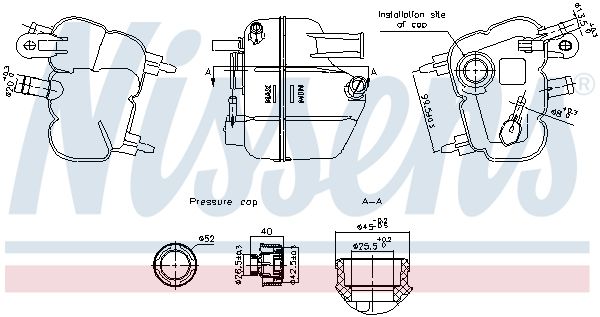 Nissens 996379 Розширювальний бачок, охолоджувальна рідина