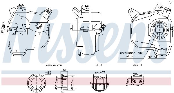 Nissens 996380 Розширювальний бачок, охолоджувальна рідина