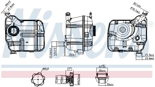 Nissens 996414 Бачок компенсаційний First Fit