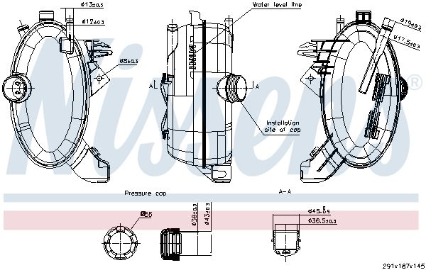 Nissens 996431 Розширювальний бачок, охолоджувальна рідина
