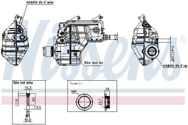 Nissens 996462 Бачок розширювальний First Fit