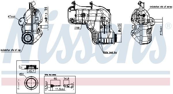 Nissens 996464 Бачок компенсаційний First Fit