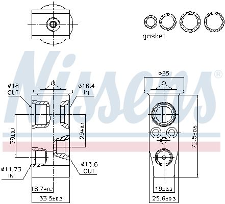 Nissens 999398 Клапан кондиціонера