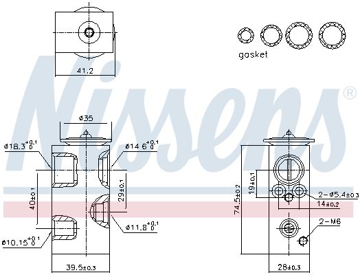 Nissens 999426 Клапан кондиціонера First Fit