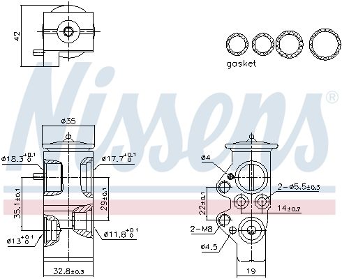 Nissens 999428 Клапан кондиціонера First Fit