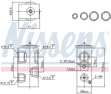 Nissens 999457 Клапан кондиціонера First Fit