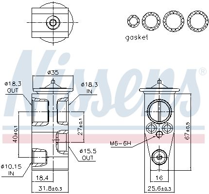Nissens 999478 Клапан кондиціонера