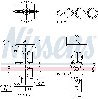 Nissens 999492 Клапан кондиціонера