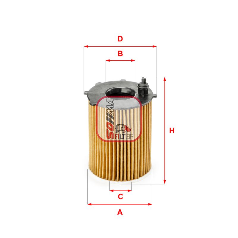 S 5187 PE SOFIMA Фільтр оливи