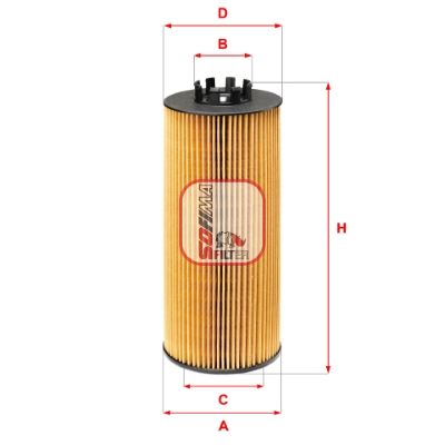 S 5236 PE SOFIMA Фільтр оливи