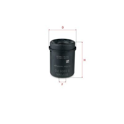 S 5905 PO SOFIMA Фільтр оливи