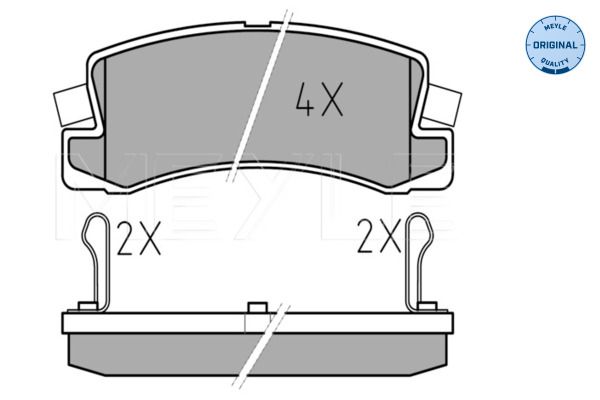 Meyle 0252012419 Колодки гальмівні (передні) VW T4 91-03