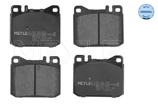 Meyle 0252039215 Колодки гальмівні (передні) MB S-class (W116/W123)/SL (R107) 71-85
