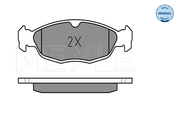 Meyle 0252054716 Колодки гальмівні (передні) Opel Combo 94-01/Daewoo Lanos 97-