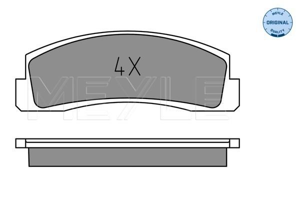 Meyle 0252067516 Колодки гальмівні (задні) BMW 3 (E30) 1.61.8/2.0 2.5 82-91