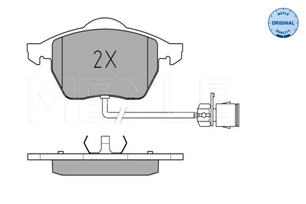 Meyle 0252067619W Колодки гальмівні (передні) Audi 100 91-94/A6 94-97 (з датчиками)