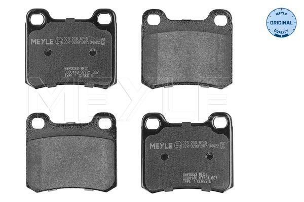 Meyle 0252068715 Колодки гальмівні (задні) MB E-class (W201/W124)