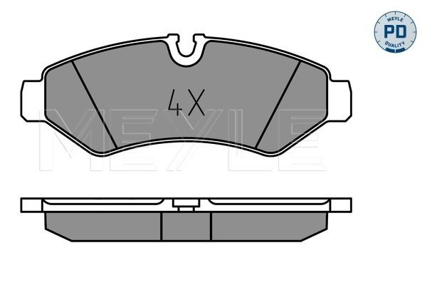 Meyle 0252075318 Колодки гальмівні (передні) Ford Escort/Fiesta/Sierra 80-02