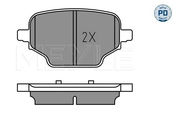 Meyle 0252076417PD Колодки гальмівні (задні) Opel Combo 18-/Citroen Berlingo/Peugeot Partner 18-