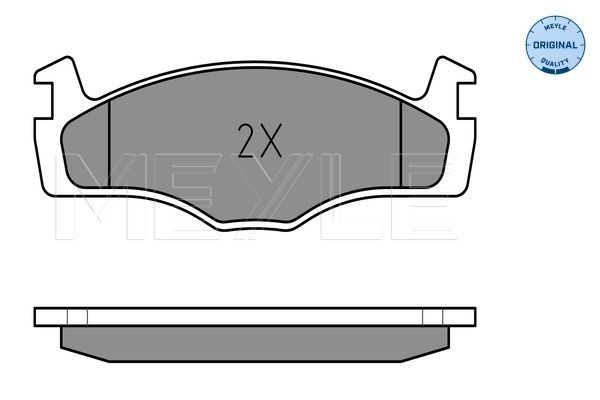 Meyle 0252088719 Колодки гальмівні (передні) Seat Cordoba/Ibiza II/VW Golf/Jetta II /Passat/Polo 1.3