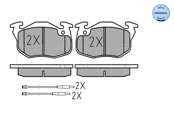 Meyle 0252093915 Колодки гальмівні передні Kadett/Omega/Vectra (GM)
