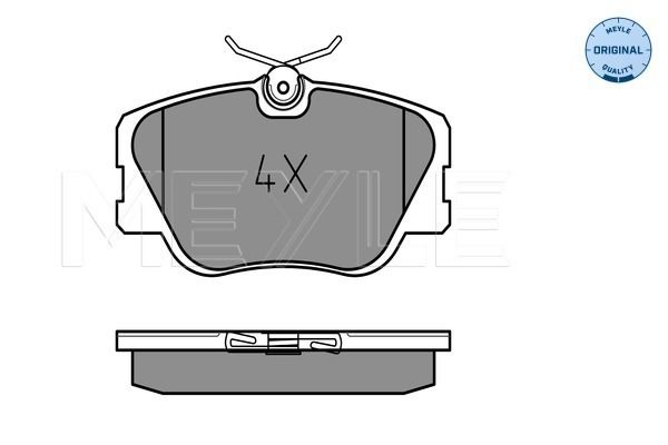 Meyle 0252094119PD Колодки гальмівні (передні) MB (W124/W201) 84-98