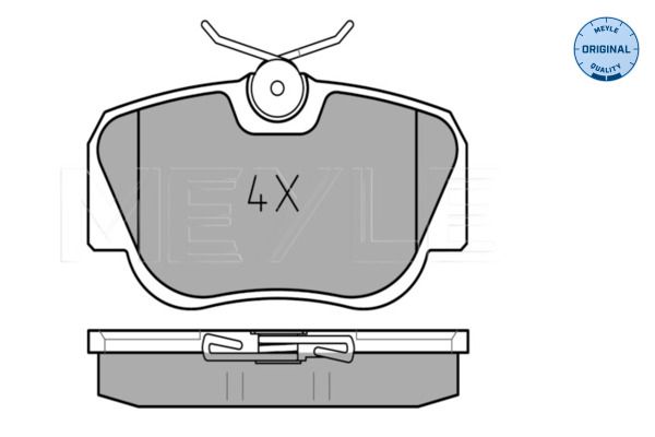 Meyle 0252105517 Колодки гальмівні (передні) MB 190 (W201) -93