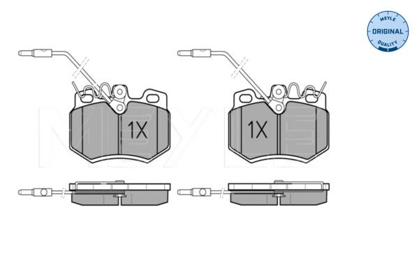 Meyle 0252108017W Колодки гальмівні (передні) Citroen AX/C15/C6/Visa/Peugeot 205 II/407 1.0-2.2D 84-