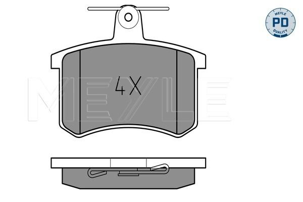 Meyle 0252114416PD Колодки гальмівні (задні) Audi A4 -00/A6 -97