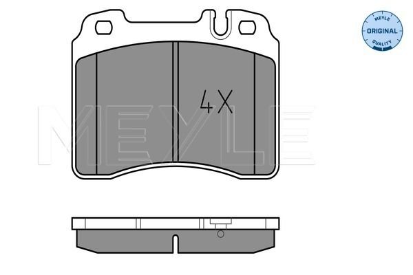 Meyle 0252115317 Колодки гальмівні (передні) MB 190 (W201)/C (W202)/E (A124)/(C124) 88-03