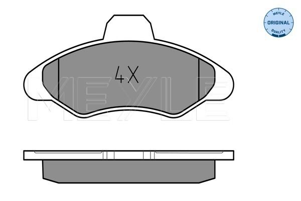 Meyle 0252117118 Колодки гальмівні (передні) Ford Escort IV/V/VI/VII/Orion III 90-
