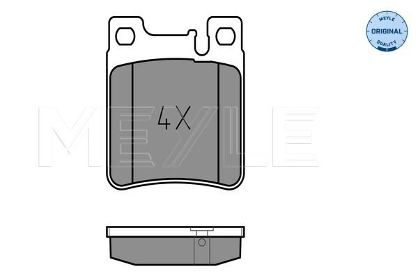 Meyle 0252130515 Колодки гальмівні (задні) MB C-class (W202/W203)/E-class (W124/W210)/S-class (W140/