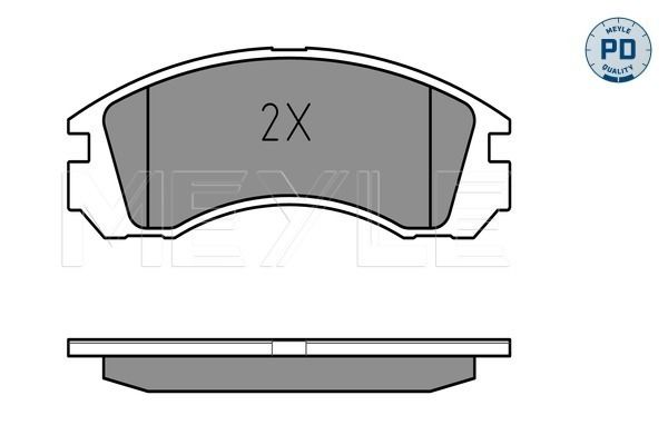 Meyle 0252136315PD Колодки гальмівні (передні) Mitsubishi Outlander/Lancer/Pajero 90-