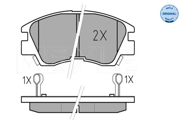 Meyle 0252137316W Колодки гальмівні (передні) Mitsubishi L200/L300 83- (Sumitomo)