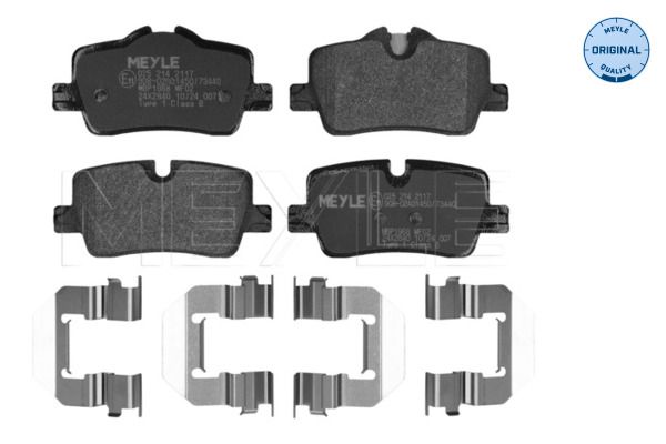 Meyle 0252142117 Колодки гальмівні (задні) BMW 3 (G20/G21/G80/G81/G28)/4 (G22/G23/G82/G83/G26) 18-/2