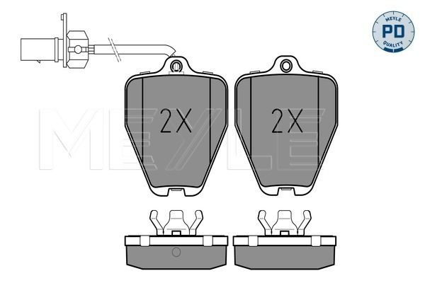 Meyle 0252145218PD Колодки гальмівні (передні) Audi A8 94-00