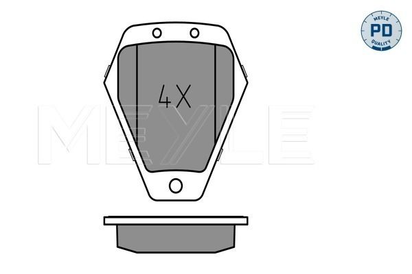 Meyle 0252145218PD Колодки гальмівні (передні) Audi A8 94-00