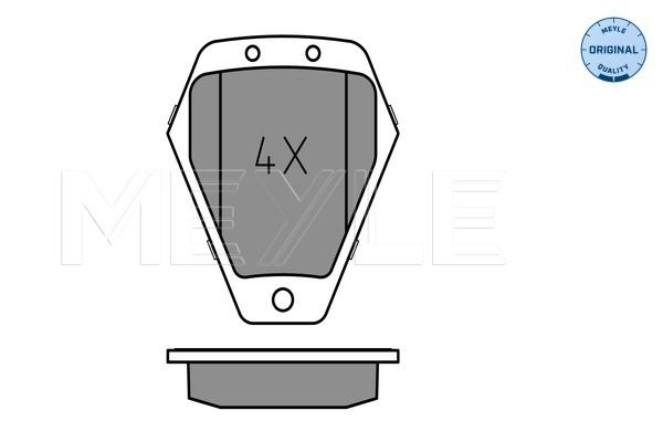 Meyle 0252145218W Колодки гальмівні (передні) Audi A8 94-00