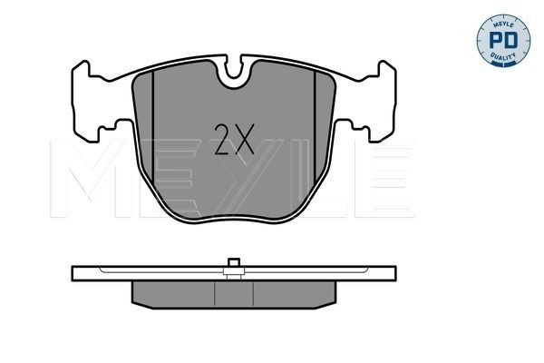 Meyle 0252148619PD Колодки гальмівні (передні) BMW 5 (E39)/7 (E38) 94-08 (Ate - Teves)