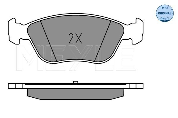 Meyle 0252149918W Колодки гальмівні (передні) Honda Accord lV 89-94 (Akebono)
