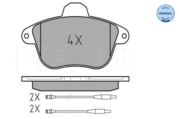 Meyle 0252150717W Колодки гальмівні (передні) Peugeot 605 2.0/2.1D/3.0 89-99