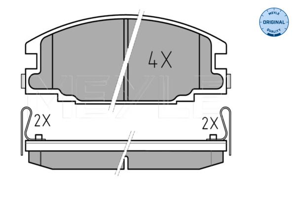 Meyle 0252154515 Колодки гальмівні (задні) Nissan Almera/ Primera 90-06